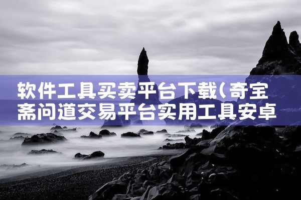 软件工具买卖平台下载