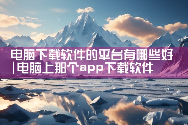 电脑下载软件的平台有哪些好