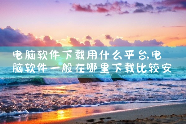 电脑软件下载用什么平台